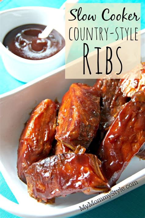 Slow Cooker Country Style Ribs - My Mommy Style