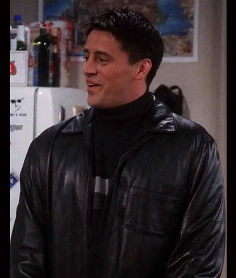 Friends season 7 Matt LeBlanc Leather Jacket | Joey Tribbiani Black Jacket