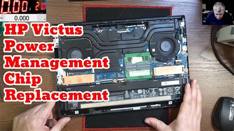 HP Victus gaming laptop motherboard repair - Power management chip ...