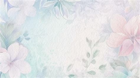 Premium Photo | Blue watercolor background with a floral pattern.