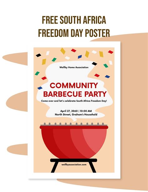 South Africa Freedom Day Poster in Illustrator, EPS, JPG, Word, PSD ...