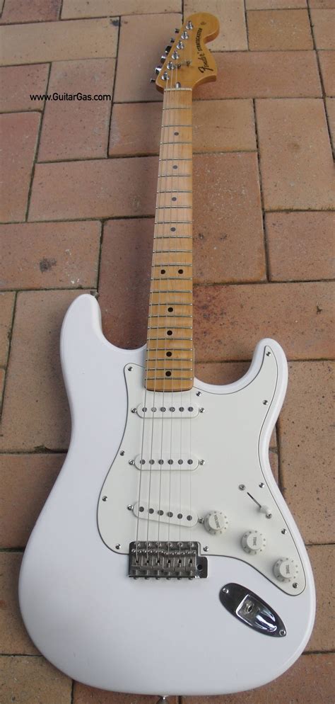 My Fender Classic Series 70s Stratocaster Repainted White - Guitar GAS | Fender stratocaster ...