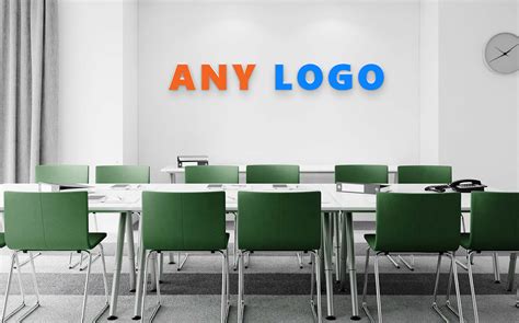 Office Background Logo Mockup on Behance