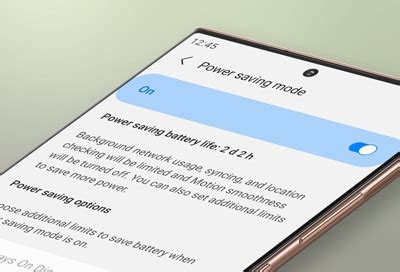 Use Power saving mode on your Galaxy phone | Samsung CA