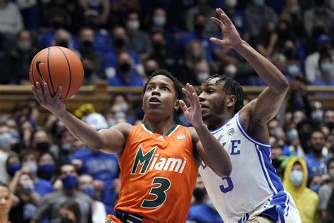 Paolo Banchero, No. 2 Duke Upset by Charlie Moore, Unranked Miami in ...