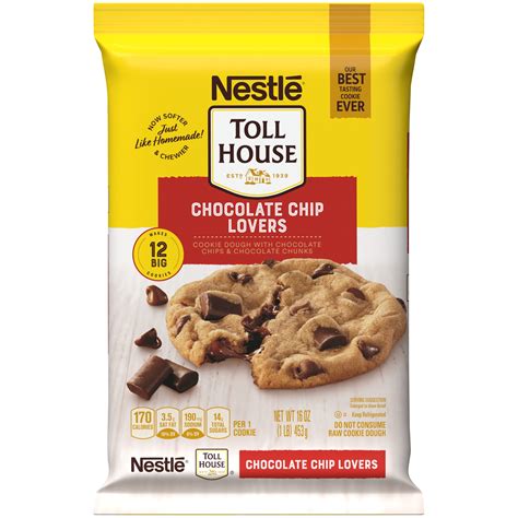 Nestle Toll House Chocolate Chip Lovers Cookie Dough 16 oz. - Walmart.com - Walmart.com