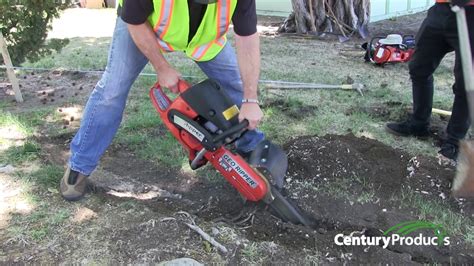 Quick Root Barrier Installation w/ Handheld Trencher - YouTube