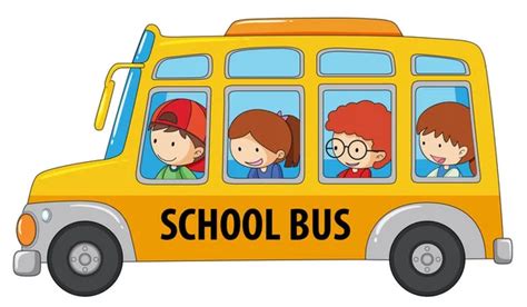 School Kids cartoon Riding a School Bus Stock Vector Image by ©tigatelu ...