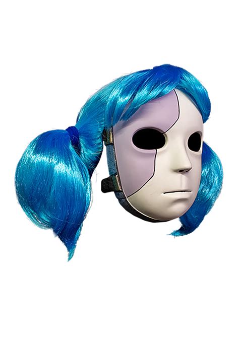 Adult Sally Face Wig and Mask Combo