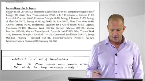 Thermodynamic Lecture Notes Set 2 - YouTube