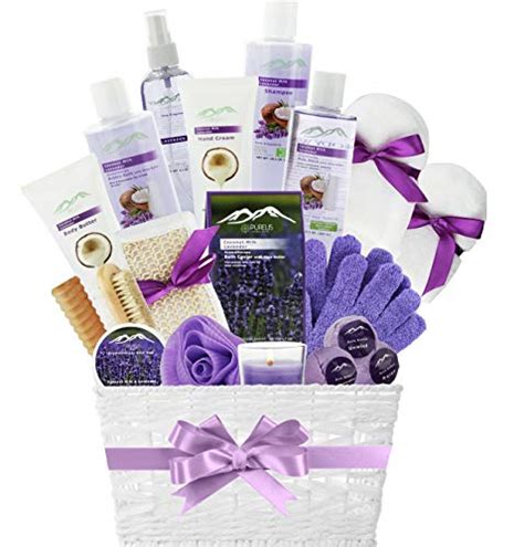 Purelis Spa Gift Basket for Women! Top Rated Beauty Gift Basket Spa Basket, Choose Lavender Spa ...