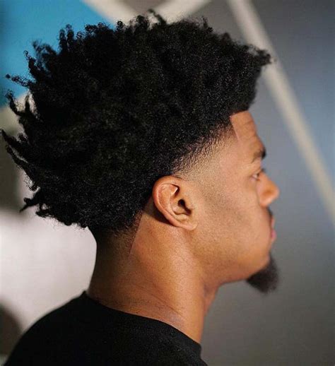 Taper Haircut Black Men Afro