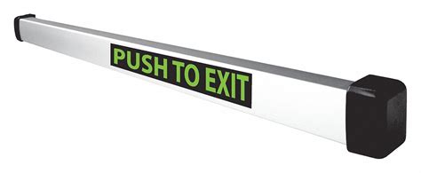 SDC Push To Exit Bar, Push To Exit, 36 in Width, Aluminum - 45LY48|MSB550-2V - Grainger