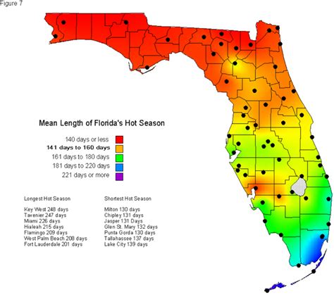 Climate Map Of Florida - Amargo Marquita