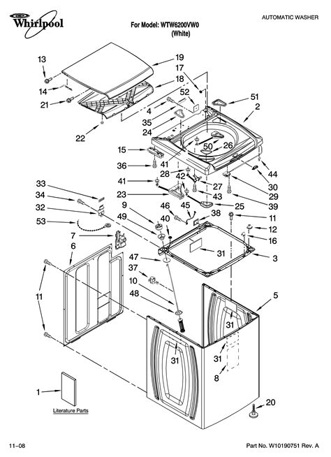 Whirlpool Cabrio Washing Machine Parts Diagram | Reviewmotors.co