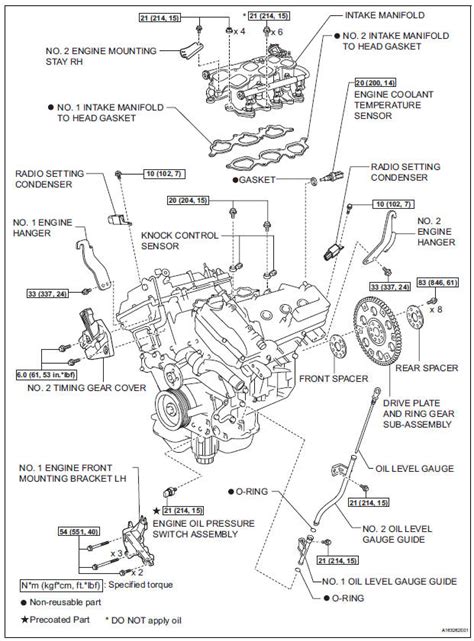 Toyota Sienna Service Manual: Engine assembly - 2Gr-fe engine control ...