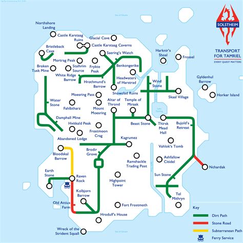 I also did a tube map of Solstheim : r/ElderScrolls