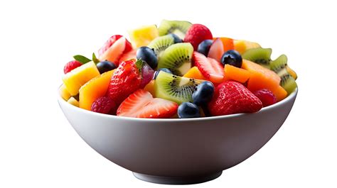 Fresh fruit salad bowl isolated on transparent background 25229907 PNG