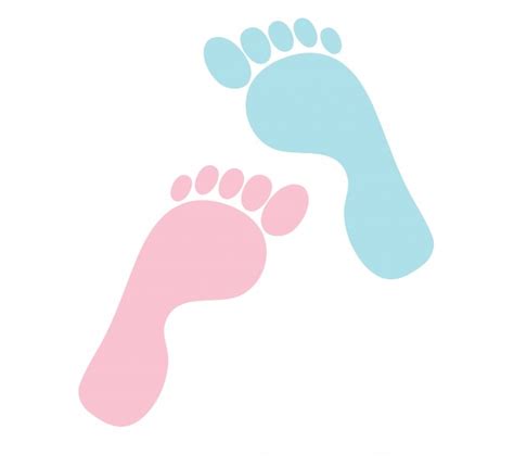 Blue Baby Footprints Clipart - ClipArt Best