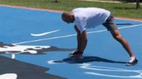 WATCH: Manu Ginobili puts his autograph on basketball court mural in his honor