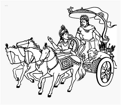 Radha Krishna Clipart Png - Krishna And Arjuna Drawing, Transparent Png is free transparent png ...