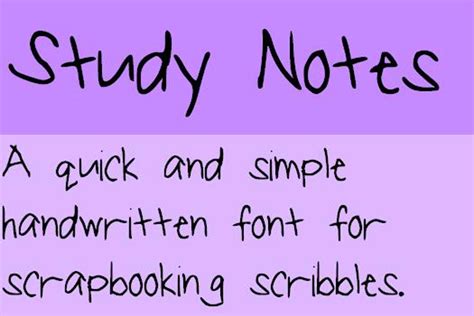 StudyNotes Font | fluffybanana101 | FontSpace