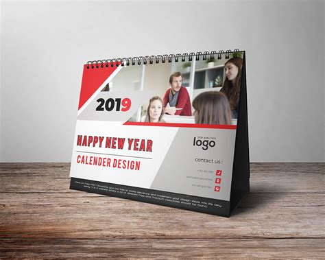 desk calendar design-13 page on Behance