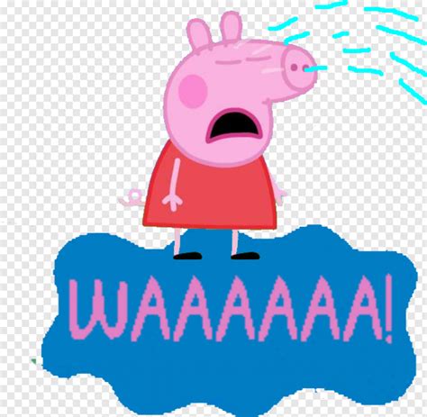 Sad Peppa Pig Transparent Clipart , Png Download - Sad Peppa Pig Crying ...