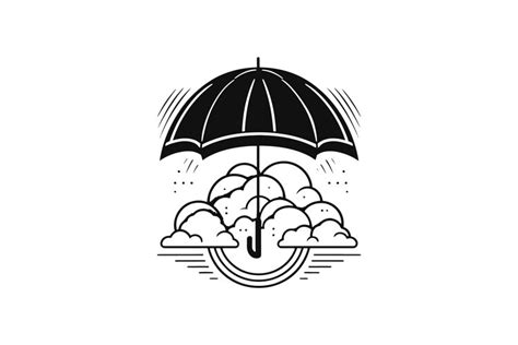 Umbrella with rain icon logo (2796091)