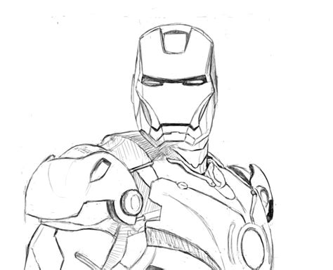 Easy Iron Man Drawing at GetDrawings | Free download