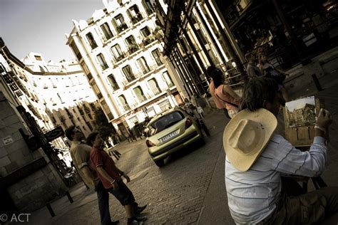 A photo, of a painting, of a scene. Madrid | 2012 | Street photography ...