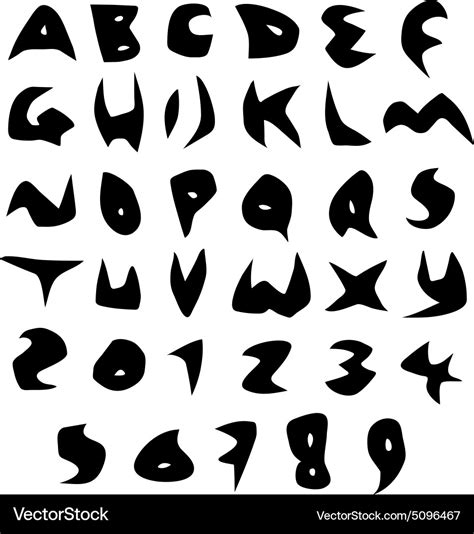 Creepy Letter Fonts Alphabet