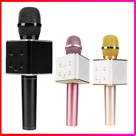 High Quality Q7 Bluetooth Microphone Speaker Portable Wireless Karaoke ...