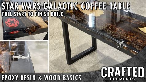 Star Wars Galactic Republic Coffee Table Build - Epoxy Resin & Wood Table With Tie Fighter ...