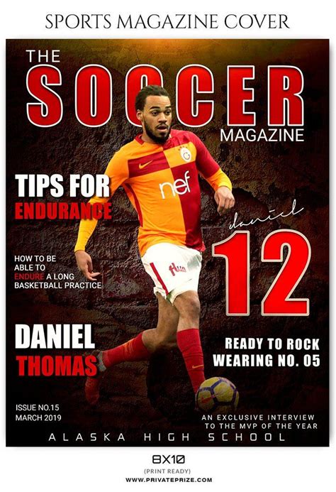 Soccer - Sports Photography Magazine Cover templates | Sports magazine ...