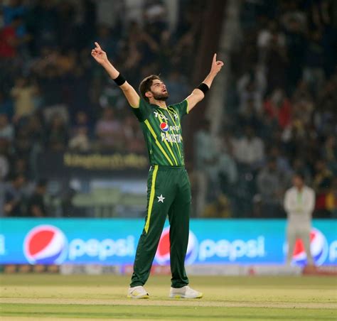 Shaheen Shah Afridi's trademark celebration was out early after he sent ...