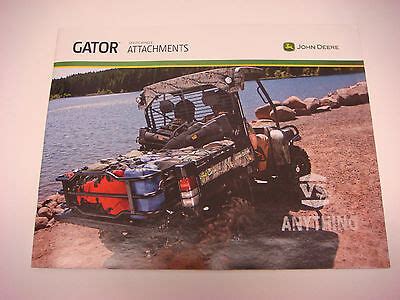 Original John Deere Sales Brochure Gator Utility Vehicle Attachments ...