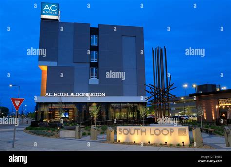 The night view of AC Hotel Bloomington by Marriott Mall of America.Bloomington.Minnesota.USA ...