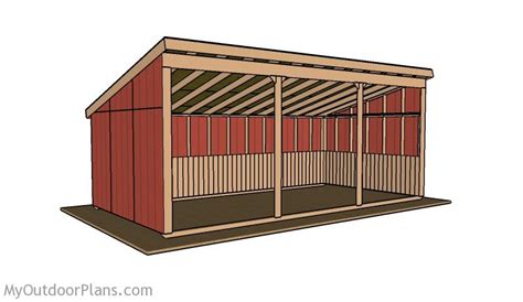 Loafing Shed Plans | MyOutdoorPlans