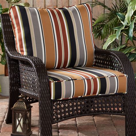 Brick Stripe Outdoor 2-pc Deep Seat Cushion Set - Walmart.com