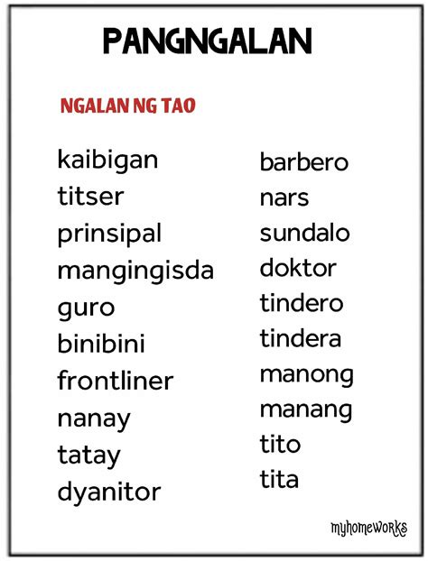 Uri Ng Pangngalan Ayon Sa Konsepto Worksheet Vrogue | Images and Photos ...