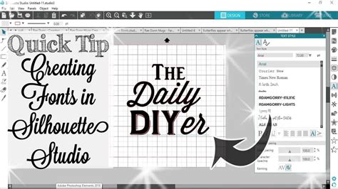 Creating Font Designs in Silhouette Studio | Quick Tip Tuesday - YouTube