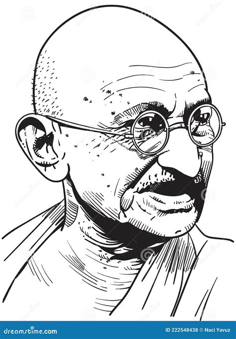 Mohandas Karamchand Gandhi Postage Stamp Editorial Image ...