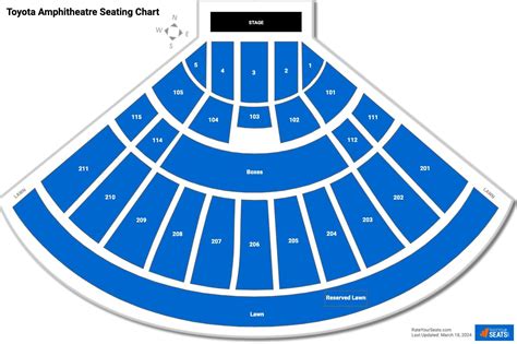 Section 210 at Toyota Amphitheatre - RateYourSeats.com