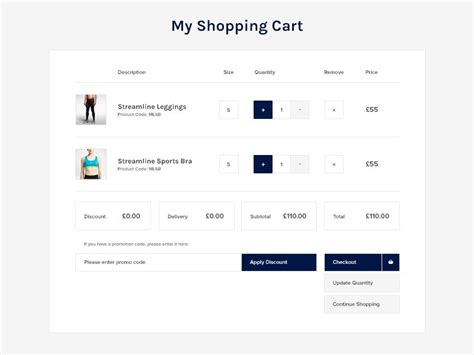 Shopping Cart | Online store web design, Ecommerce web design, Minimal ...