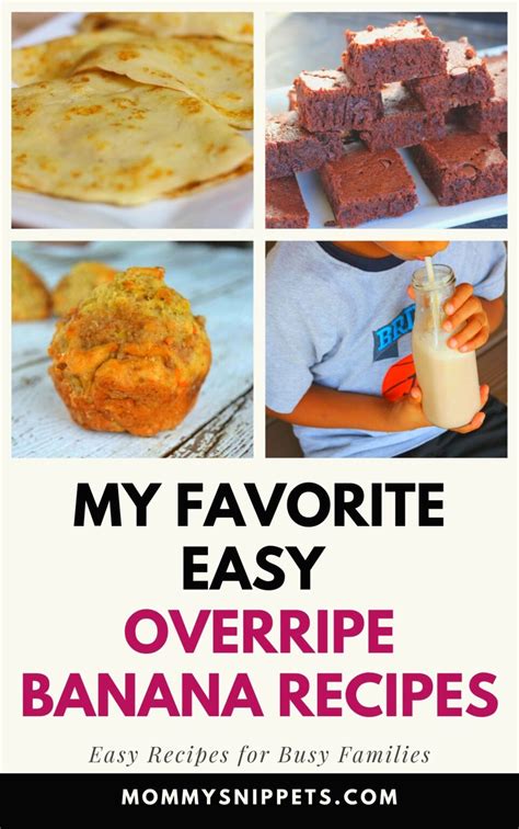 Don't Waste Overripe Bananas- Easy Overripe Banana Recipes