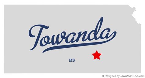 Map of Towanda, Butler County, KS, Kansas