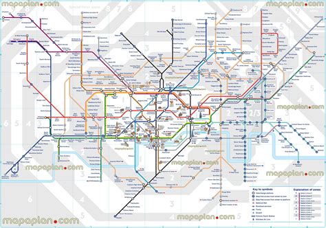 Railway Map With Zones