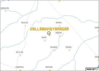 Vallabh Vidyanagar (India) map - nona.net