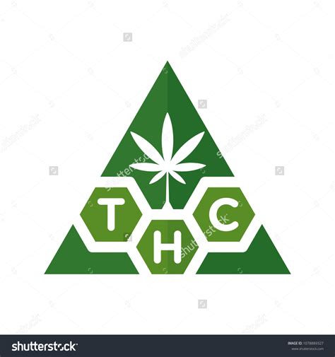 Cannabis Vector Logo Thc Logo Stock Vector (Royalty Free) 1078889327 ...